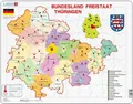 Larsen Puzzle Bundesland Freistaat Thüringen (politische Karte) 70 tlg.