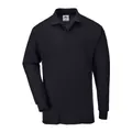 Portwest B212 Genoa Langarm Polo-Shirt Black Gr. L