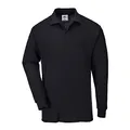 Portwest Genoa Langarm Polo-Shirt, Größe: L, Farbe: Schwarz, B212BKRL