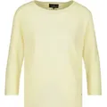 Monari Rundhalspullover Weiche Viskosequalität und moderne Details gelb XL (42)