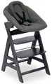 Hauck Hochstuhl Alpha Newborn Set Plus, Dark Grey, mit Newborn Aufsatz