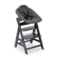 Hauck 661512, Traditioneller Hochstuhl, Gepolsterter Sitz, Grau, Einfarbig, 5-Punkt, Baumwolle