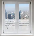 INDIGOS UG Fensterfolie Schilf & Kranich Glasdekor – Eleganter Sicht- & Sonnenschutz