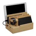 Ladestation Handy- und Tablet-Halter Uhren-Organizer rutschfest platzsparend