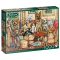 Jumbo Spiele Puzzle Falcon 11293 Gathering on the Couch 1000 Teile Puzzle, 1000 Puzzleteile, Made in Europe beige|bunt