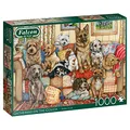 Jumbo 11293 Gathering on The Couch-1000 Teile Dog Puzzlespiel, Mehrfarben