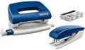 LEITZ Tischaufsatz Schreibtisch-Set Heftgerät+Locher blau