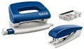 LEITZ 5507 NeXXt Set Heftgerät & Locher Bürolocher Tacker bis 10 Blatt - blau