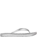 Ilse Jacobsen HORNBÆK | Cheerful01 | Damen Flip Flops mit Glitter | Dänische Design | Sommer Strand Zehentrenner | Silver | 42 EU