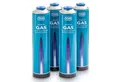 TOM Gaskartusche 600ml Universalgas Set, 4 St., Propan-/Butangasgemisch EN 417, 7/16"