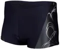Aquarti Herren Kurze Badehose mit Streifen, Farbe: 16201 Schwarz/Graphit, Größe: XXL