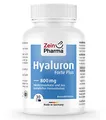ZeinPharma Hyaluronsäure Forte Plus Kapseln 800 mg, 500-700 kDa - 30 vegane Kapseln aus natürlicher Fermentation