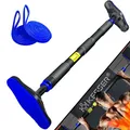 KESSER® Klimmzugstange Türrahmen verstellbar, Pull Up Bar Heimturnhalle, Reckstange ohne Schrauben/Bohren, 68-106 cm Ausziehbar, Tragfähigkeit bis zu 300Kg & rutschfeste Griffe, inkl. Resistenzbänder