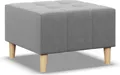 Sitzpouf für das Wohnzimmer 70 x 70 cm, Grau