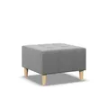 Mebligo ELMA - Pouf 70 x 70 cm, für Wohnzimmer, Grau