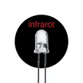 20x LED Leuchtdiode 5mm klar IR infrarot 20mcd rund klar 2 Pin Dioden LUMETHEUS