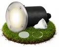 SSC-LUXon MARNE Bodenleuchte Außen LED 230V rund - mit GU10 Leuchtmittel 3W neutralweiß - Bodenlampe für Terrasse & Garten IP67 befahrbar & betretbar