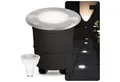 SSC-LUXon LED Gartenstrahler LED-Bodeneinbaustrahler MARNE - rund in Optik Edelstahl gebuerstet 3W, Neutralweiß