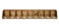 Chic Antique - Wandregal Regal Holzregal Holz 9 Fächer H11xL89cm Natur 41083400