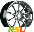 4x Tomason TN8 hyperblack diamond polished with steel lip 8.5x19" ET35 LK5 12...