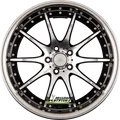 Tomason TN8 hyperblack diamond polished with steel lip 8.5x19 ET35 - LK5/120