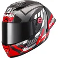 Shark Race-R Pro GP 06 Replica Zarco Winter Test, Integralhelm - Dunkelgrau/Grau/Rot - XS