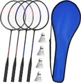 KH Federball Set Badminton Schläger Set 2-4 Spieler für Erwachsene Kinder, l