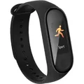 Umbro Fitness Tracker Bluetooth – Smartwatch mit Sportfunktionen – HR- & Temperatursensor – 0,96 Zoll Touchscreen – Spritzwassergeschützt ... - Schwarz