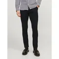 Jack & Jones Chinos JPSTMARCO – Chinos mit Stretch für optimale Passform, Slim Fit unifarben, modisch, slim fit, Web schwarz 34
