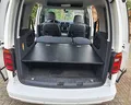 BREMER SITZBEZÜGE Multiflexboard klappbar kompatibel mit VW Caddy Kurz und Maxi ab 2003 Bettverlängerung Camping Zubehör Wohnmobilbett Camper Schlafauflage/Höhe ca. 31cm inkl. Konsolen in Schwarz