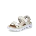 Rieker Damen Klassische Sandalen 64074, Frauen Sandalen,Freizeitschuhe,Sommerschuhe,offene Schuhe,Strandschuhe,beige (60),43 EU / 9 UK