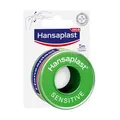 Hansaplast Fixierpflaster Sensitive (5 m x 2,5 cm), hypoallergenes Tapeband zur hautfreundlichen Fixierung von Wundverbänden, Heftpflaster Rolle mit starker Klebkraft