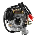 YAOBLUESEA 18mm Roller Vergaser + Ansaugstuten für Rex RS 400/RS 450/RS 460/GY6 50cc/GY6 60cc Inkl. E-Choke