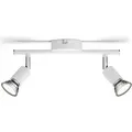 Philips 2er Limbali Decken-/Wandspot in Weiß matt mit 2 x GU10 Fassung IP20 - GU10 Leuchtmittel nicht enthalten