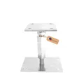 GeZu Impex Pfostenträger Konrad Verstellbar M 20 x 200 mm, 80 & 160 mm Galvanisch Verzinkt Pfostenanker Stützenfuß