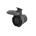HELLA 8JA 008 969-011 Adapter, Steckdose - 12V - von 7-polig auf 13-polig - Länge: 57mm