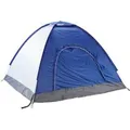 Relaxdays Pop Up Zelt Polyester Anthrazit Blau UV Schutz 50 135 cm x 200 cm x 200 cm 1,4 kg