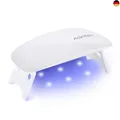 Aokitec Mini UV LED Nail Lamp, UV Lamp for Gel Nails, Portable Nail Dryer for