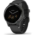 Garmin Unisex – Erwachsene vívoactive 4S , Schiefer/Schwarz, S, 010-02172-12