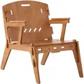 Hfst02-br Küchenstuhl Stuhl Mit Rücklehne Kinderstuhl Stühlchen Sitzhöhe 35cm Braun Kinderzimmer Möbel Bht Ca. 55x70x72cm - Sobuy