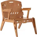 SoBuy Küchenstuhl mit Rücklehne Kinderstuhl Stühlchen Sitzhöhe 35cm HFST02-BR