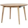 Esstisch Massivholztisch massiv Wildeiche geölt 120 x 120 cm rund - MATTI - Die Möbelfundgrube - Naturbelassen
