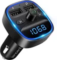 Bluetooth FM Transmitter Auto, Musik Adapter für Auto Radio, KFZ Bluetooth Zi...