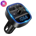 LENCENT Bluetooth FM Transmitter Auto Radio Adapter 2 USB Ports Freisprechanlage
