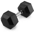 Gummierte HEX-Gusseisenhantel 20 kg - UpForm