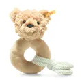 Steiff 242298 Soft Cuddly Friends Jimmy Teddybär Greifling - 14 cm - Kuscheltier für Babys - beige (242298), beige 61 g
