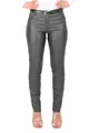 malito more than fashion Chinohose malito Damen Chinohose in Lederoptik 1031 unifarbene stretch Basic Hose in Lederoptik