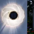 2.06 Solar Wandlicht rund - ca. Ø 18,5 cm x 4 cm - 12 warmweiß LED