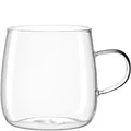 LEONARDO Tè per Te Teetasse - Großer Teebecher aus dickwandigem Borosilikatglas - Hergestellt in Handarbeit - Inhalt 570 ml - Spülmaschinenfest, mikrowellengeeignet - 1 Teeglas transparent