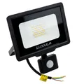 LUXULA LED Strahler mit Bewegungsmelder außen 30W Fluter 3000lm 4000K Neutralweiß IP65 wasserdicht, LED Außenstrahler für Garten Garage Werkstatt, Wandleuchte Lampe für außen, LED Flutlicht - schwarz